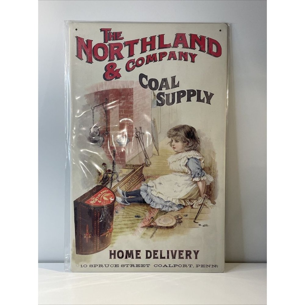 Northland & Company Old Coal Ohio Wholesale Inc 16x10 Rustic Retro Metal Sign E6